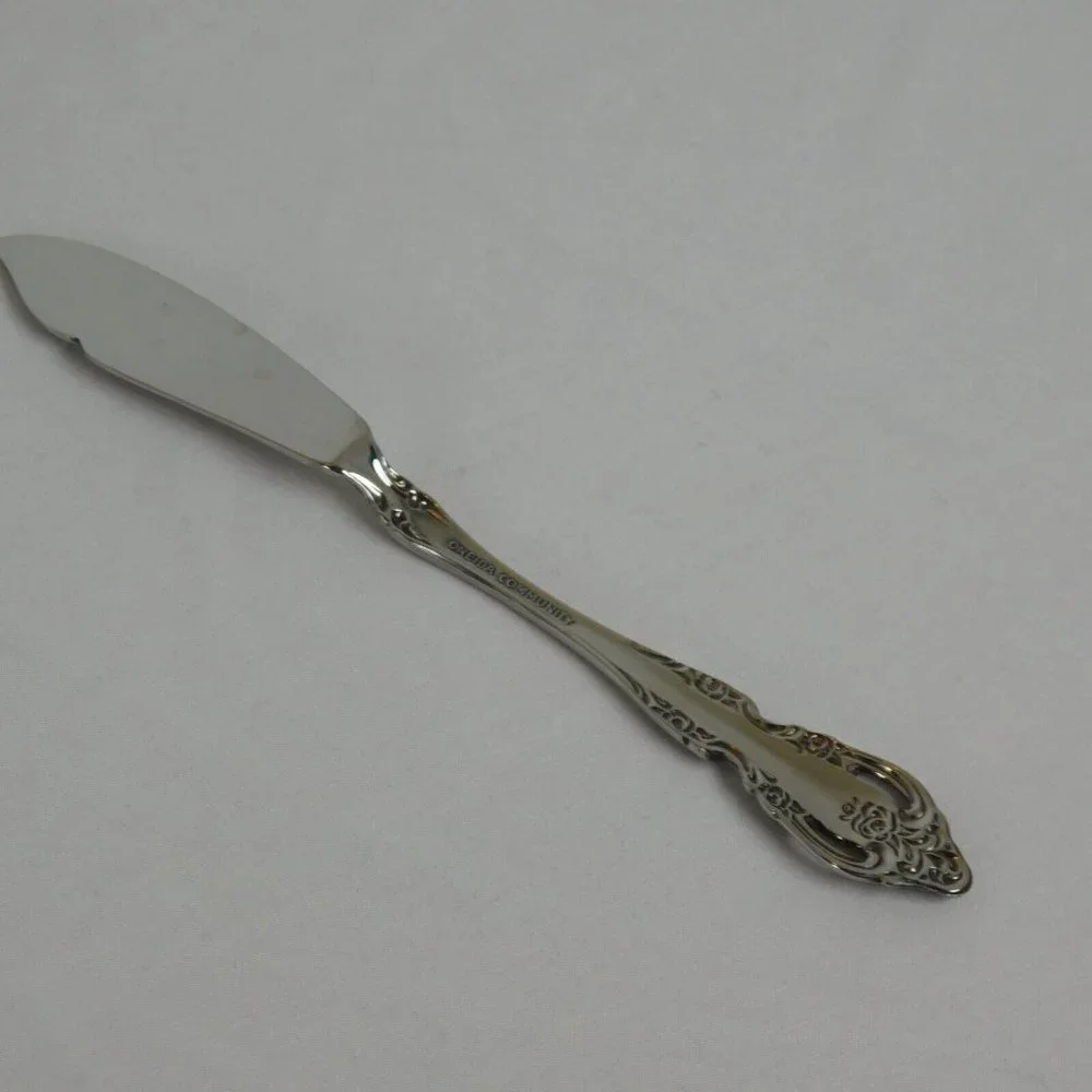 Oneida Brahms Community Stainless 5 Serving Pieces Pie Gravy Sugar Butter Fork